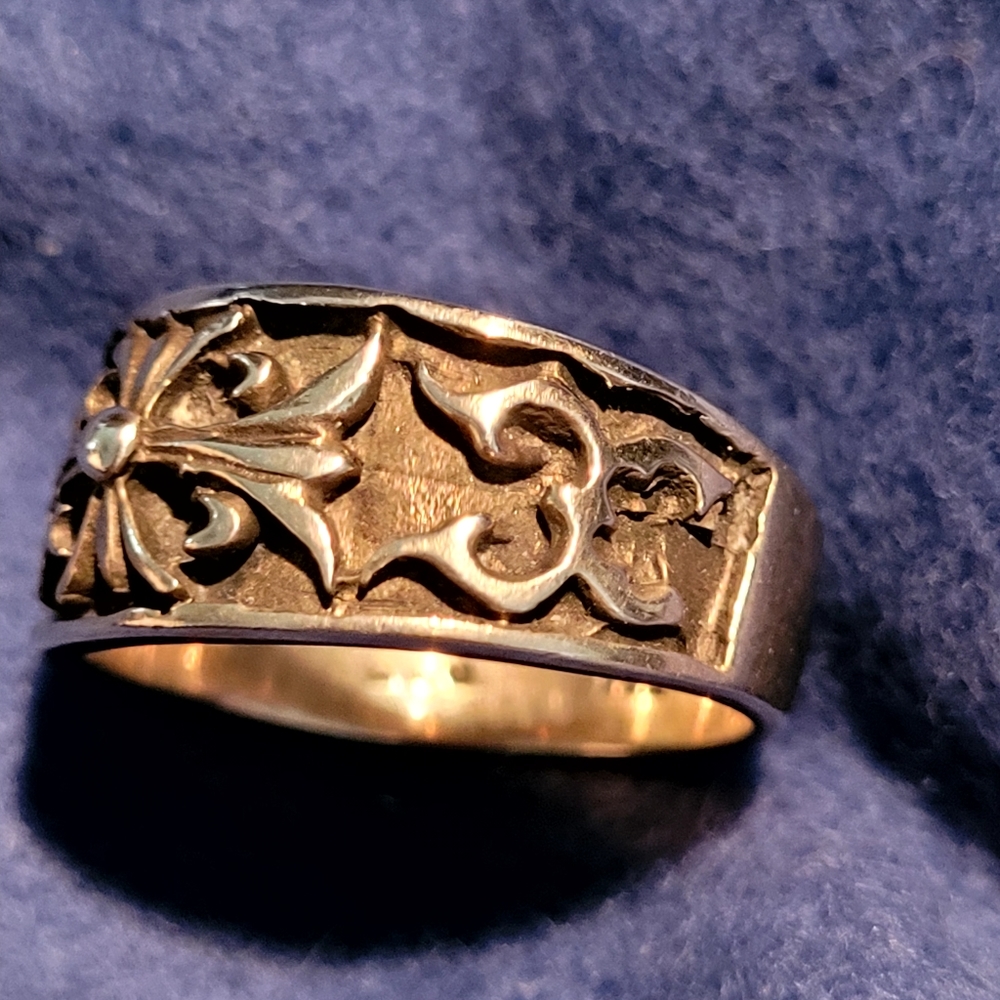 CELTIC CROSS STERLING SILVER HIGHLANDER RING 8 - Picture 3 of 4